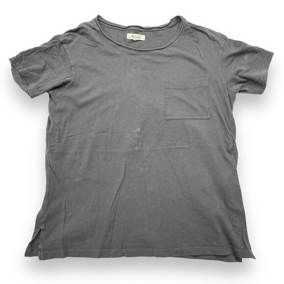 Marine Layer Madewell Loft Bundle of 3 Short Sleeve Shirts Women's XS Gray White - Picture 2 of 12